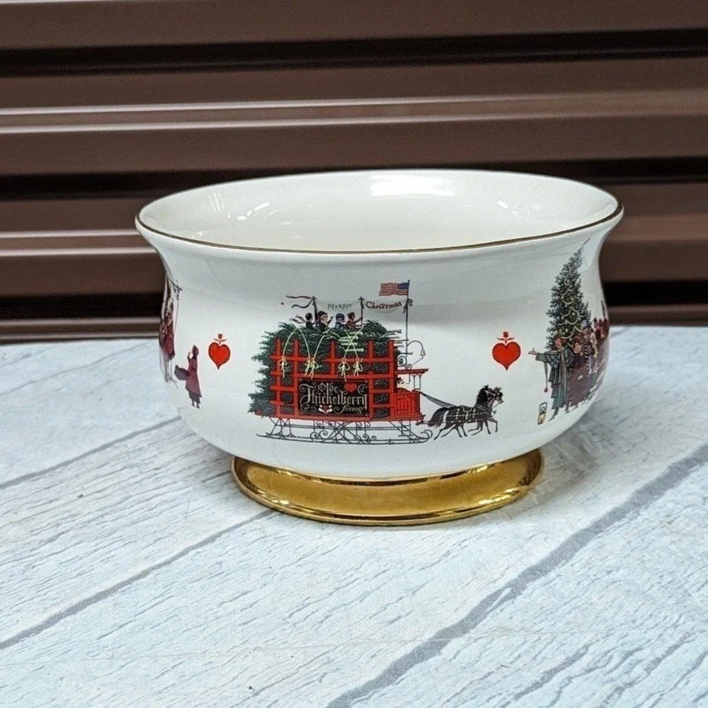 Vintage Teleflora Christmas Love 1999-2000 Cardinal Bowl Vase Millennium‎ Decor